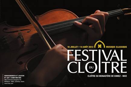 Festival du Cloître : Cimiez en musique jusqu’au 14 aout !