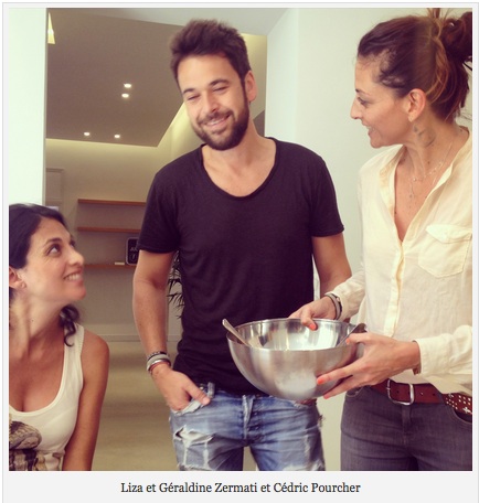 Liza et Géraldine Zermati et Cédric Pourcher