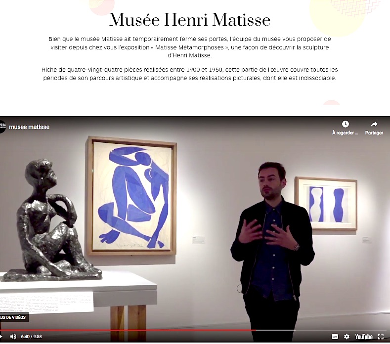 La Culture s’invite chez vous et à Cimiez